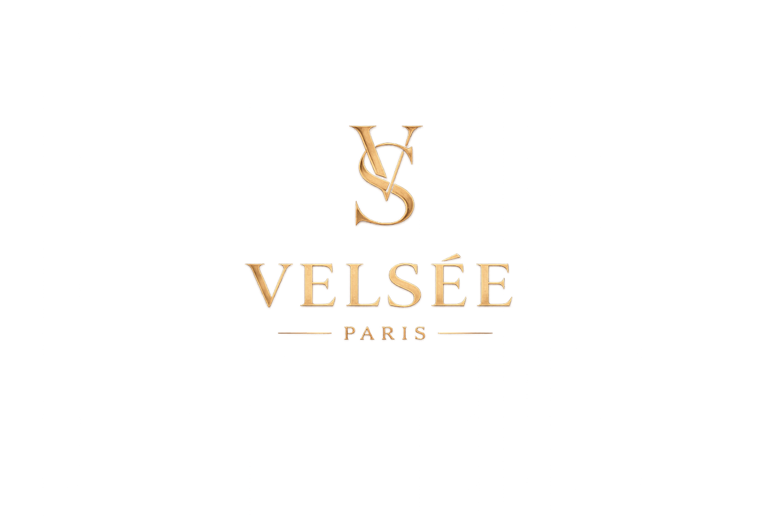 VELSÉE PARIS gold embossed brand logo